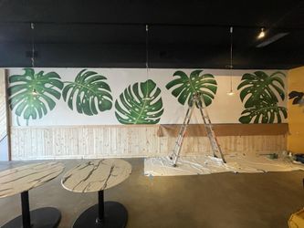 Hand painted mural