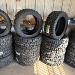 TIRES… ALL TERRAIN, MUD TERRAIN, RT… SPECIAL PRICE… 