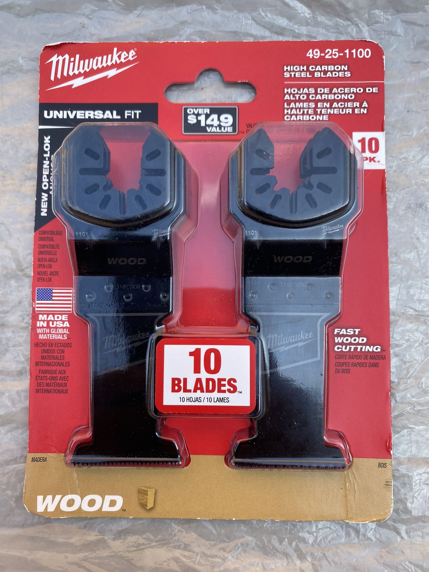 Milwaukee Steel Blade Wood 10 PCs