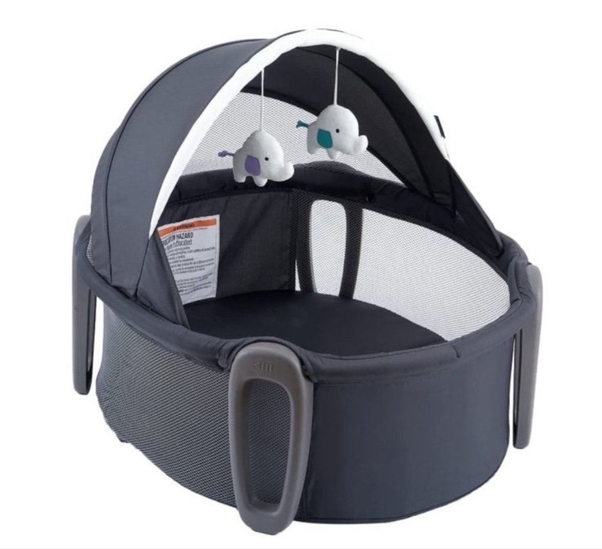 Pamo Babe Portable Bassinet And Play Space Baby Dome With Toys And Canopy Travel Crib For Newborn  Open box item  Inventory Number 109