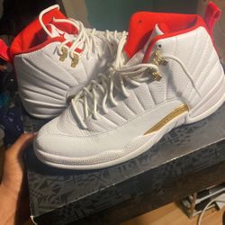 Jordan 12 Red And White Retro Fiba