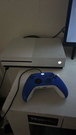 Xbox One S Console with Blue Xbox Controller