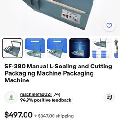 SF-380 Manual L-Sealing and Cutting Packaging Machine Packaging Machine