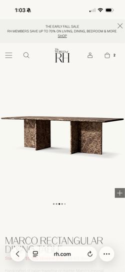 Restoration hardware dining table