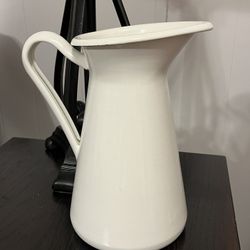 NEW* IKEA of Sweden Vintage style White Enamel Pitcher