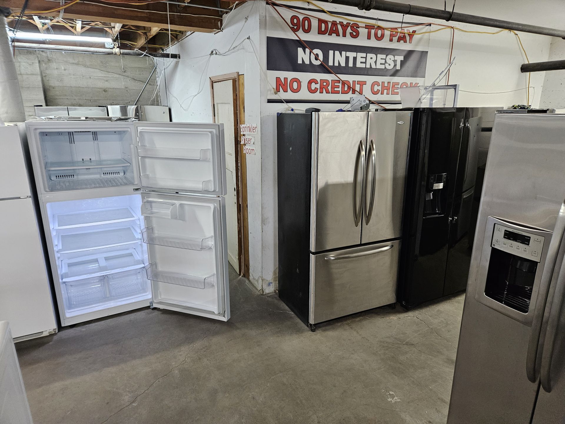 Blow Out Sale Store Full Of Nice Lightly Used Refurbished Washer Dryer Fridge Stove Stackable Free Warranty Only 65for Financing 90day TO Pay Samsung
