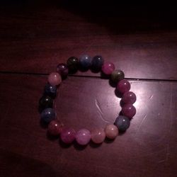 Colored Flourite Stretch Bracelet High Quality