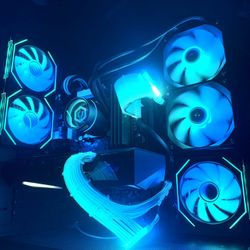 Liquid Cooling Gaming PC — i9 12900KF / RTX 3070 / 64GB DDR4 / 1TB SSD (Open-Frame Build)