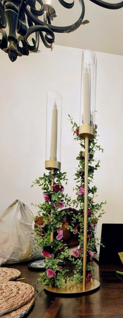 purple flower centerpieces