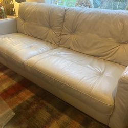 Beige 3 Piece Sofa With Chair And Ottoman 