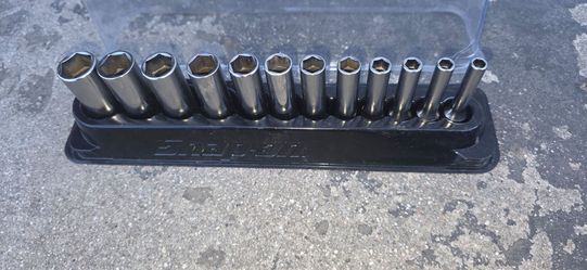 12 pc snap on metric deep socket 1/4 inch drive