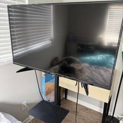 43 inch tv with rolling stand