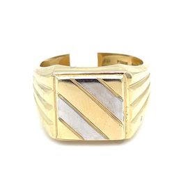 14KT Two Tone Gold Ring 7.60g Size 9-1/2 190339/6