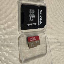 SanDisk 1 Terabyte Memory Card And Adapter