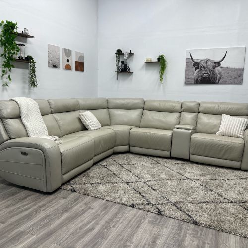 Gearhart Leather Recliner Couch - Free Delivery