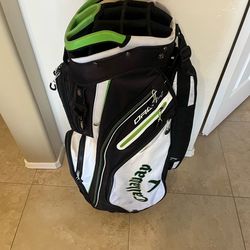 Callaway Org 14 Cart Bag White/Black/Green - like new