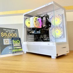 Gaming PC $0Down✅AREA-51 Custom Built Full White 🕹Full RGB Set, Ryzen 5/32GB RAM/1TB🖥1 Yr Wrnty‼️ RTX 4060 GPU💥Finance Available  