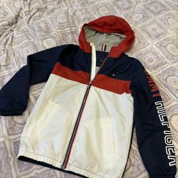 Tommy Hilfiger Rainbreaker Boys 8/10Y Weather System Jacket  Rain Coat