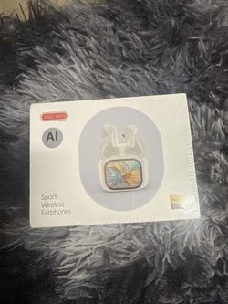 ANC Sport Wireless Earphones - Black, Brand New with Charging Case