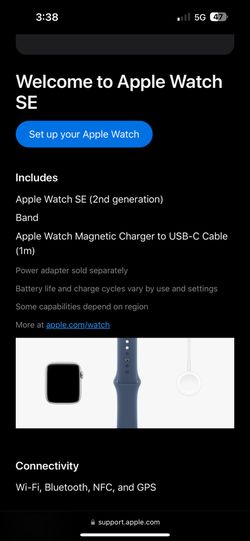 2024 brand new Apple watch 40mm Se midnight color