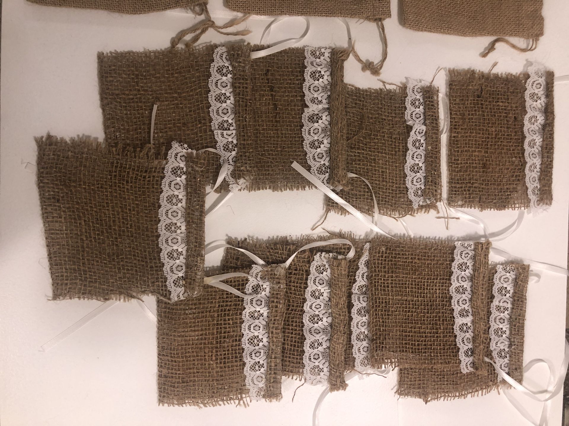Burlap Utensil Holders/ 3 Burlap Sacks