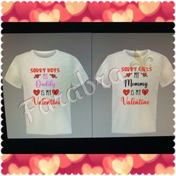 Valentines Boy And Girls Matching Shirts