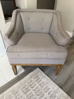 Linen chair - Gray