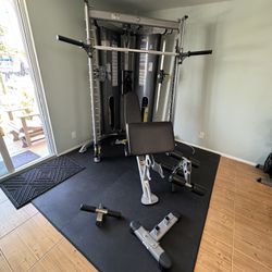 TFI and Hoist Gym With Weights and Accessories 