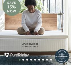 Avocado King Eco organic Mattress Topper Pure Latex 