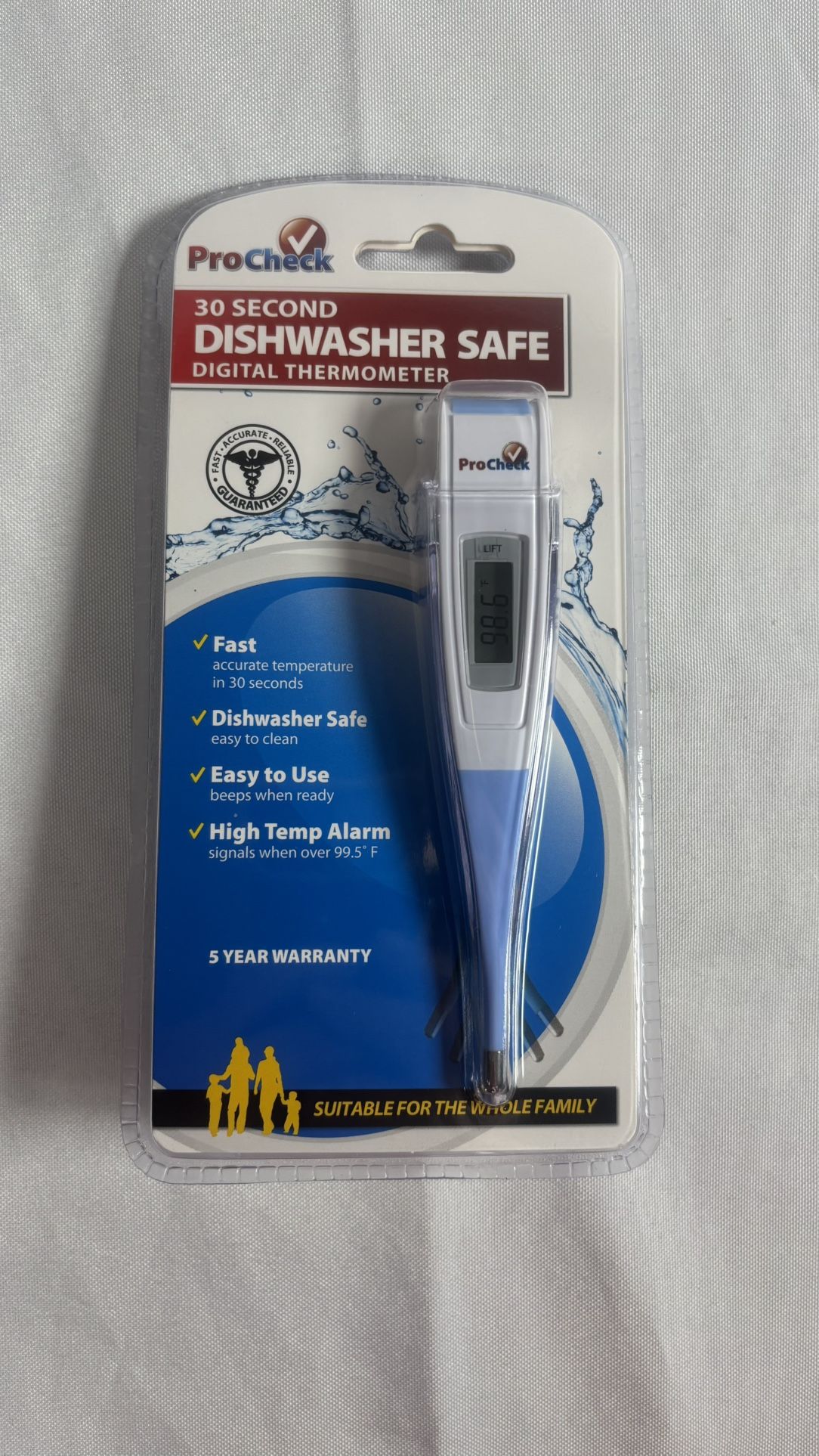 ProCheck 30 Second Flexible Dishwasher Safe Digital Thermometer
