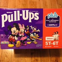 Huggies Pull Ups  5-6t/84 Diapers 