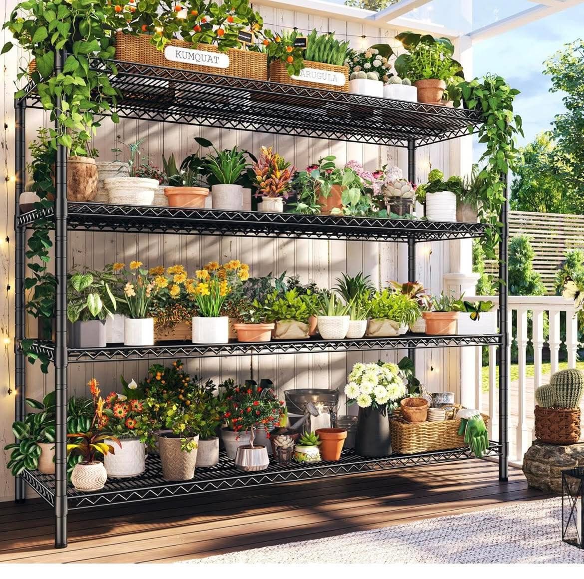Wire Shelving Unit with Wheels Heavy Duty Metal Shelving Adjustable Metal Shelves for Pantry,Kitchen,Garage,Basement,Business,Warehouse,60”W ×24”D×65.