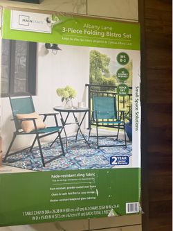 New 3-Piece Folding Table and Chairs