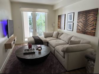 Restoration Hardware Reclaimed Wood Round Coffee Table