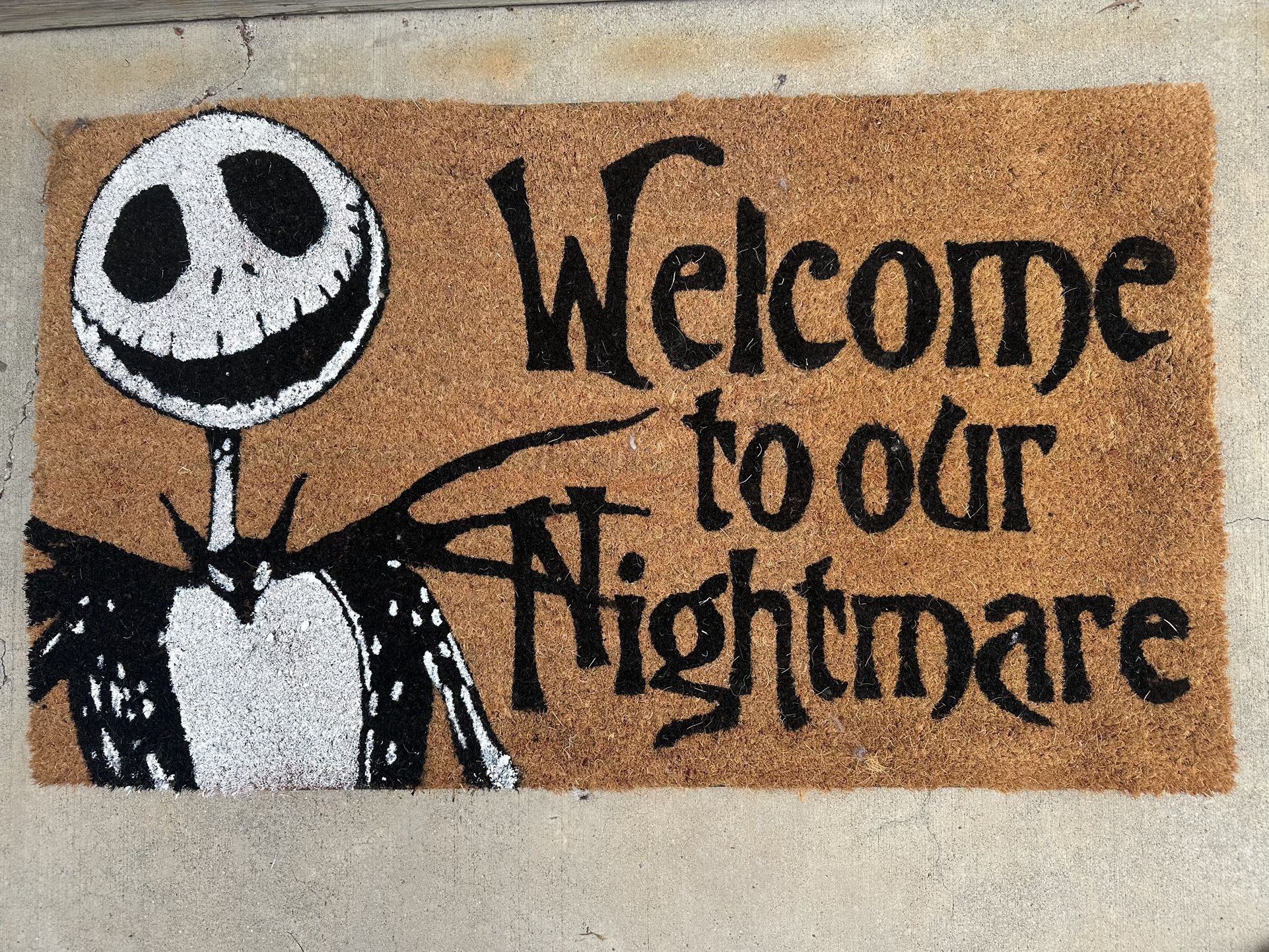 Nightmare Before Christmas Jack Doormat