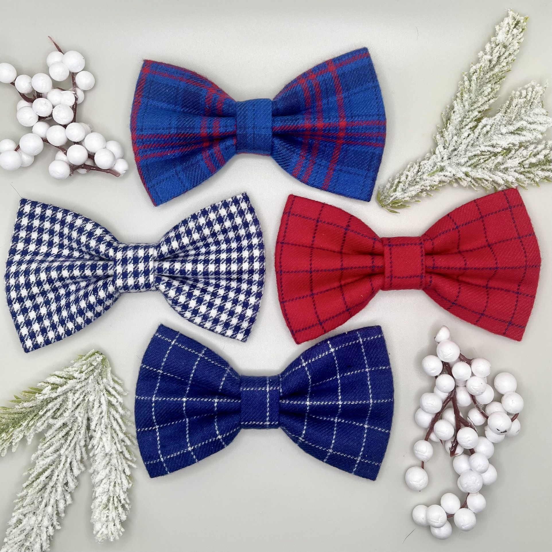 Christmas Bows - Christmas Dog Bow Ties - Dog Bow Ties - Pet Accessories 