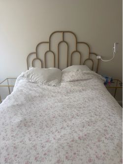 Bed frame, headboard, box spring