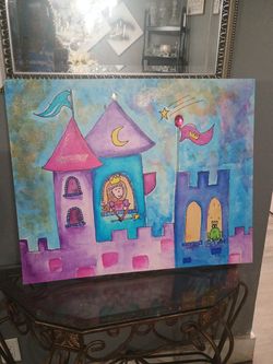 Princess and the frog wall painting