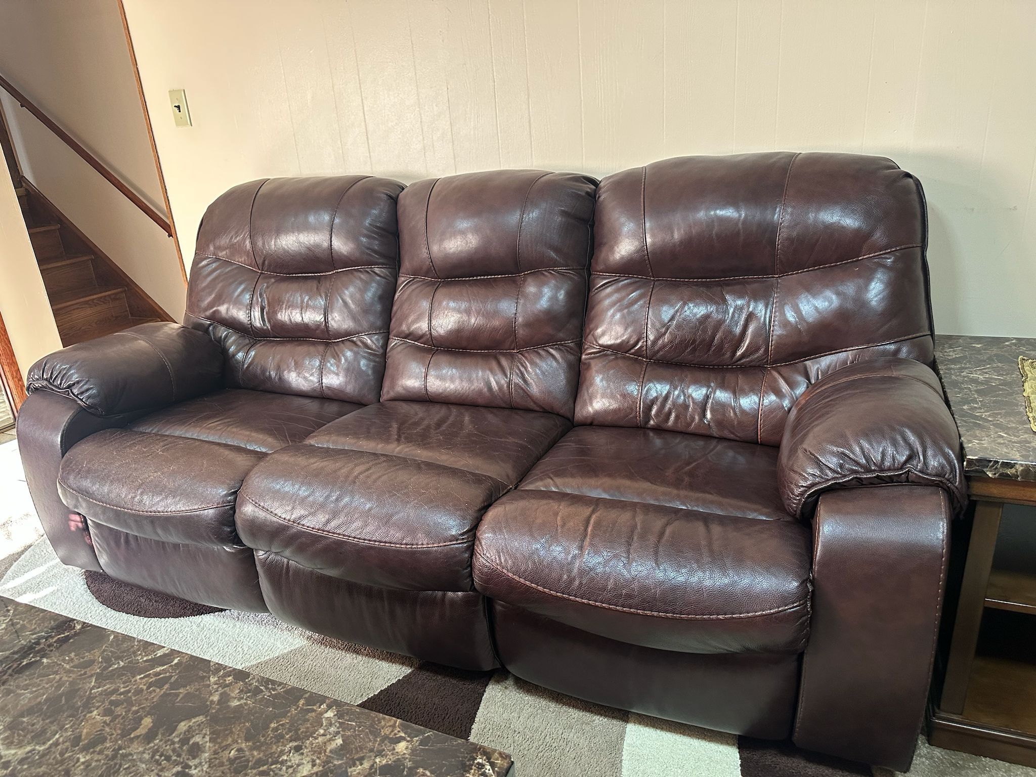 BROWN RECLINER SOFA SET
