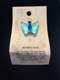 Thoughtful Little Angels "Butterfly Angel" Lapel Pin with Original Card