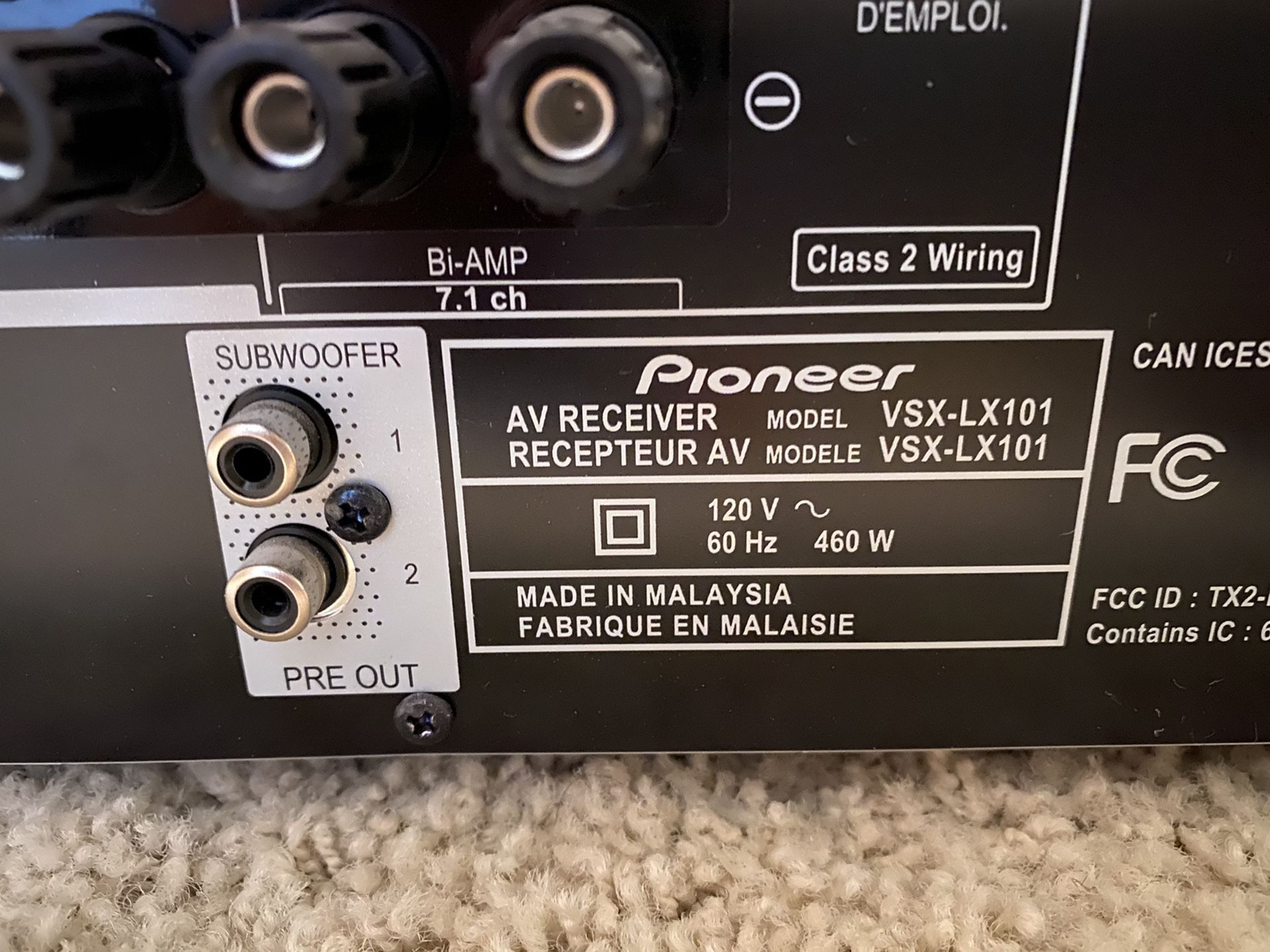 Pioneer VSXLX101 4K Ultra HD Surround receiver for Sale in Chandler