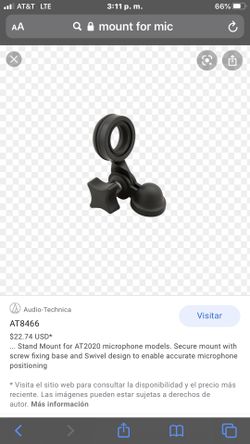 Audio Technica mount mic
