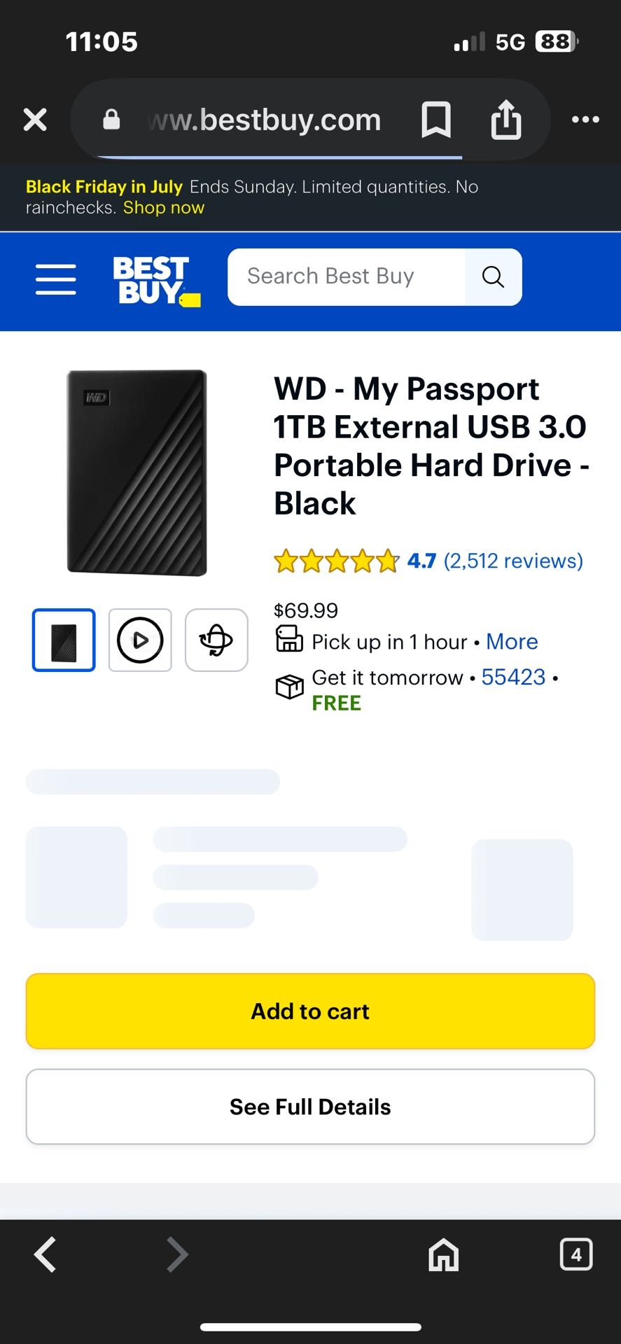 My Passport 1TB Gaming Hard Drive