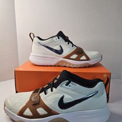  Nike Air Zoom Diamond Elite Turf Summit White Dark Russet