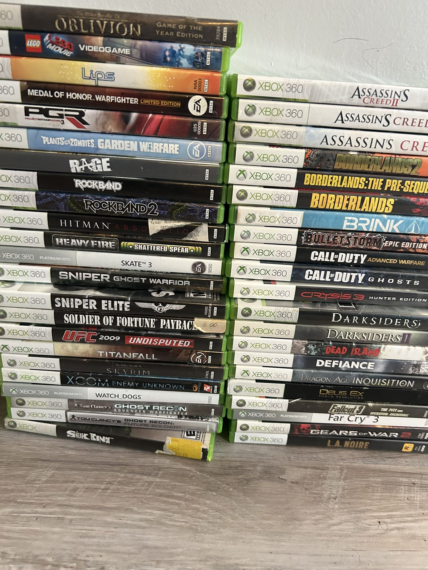 Xbox 360 Bundle Lot Of Games . Price Per