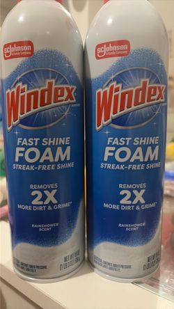 Windex Fast shine foam