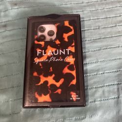  Phone Case for the iPhone 14 Pro Max featuring a striking black and orange 