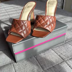 Vince Camuto Mocha Brown Mules (Size 7)
