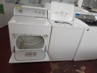 Whirlpool top load washer and dryer set working perfectly with 4 months warranty
