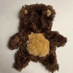 Pre Owned Good  Unbranded  Teddy Bear Dog Costume  Brown Tan Short 4” Front Legs  Size Small